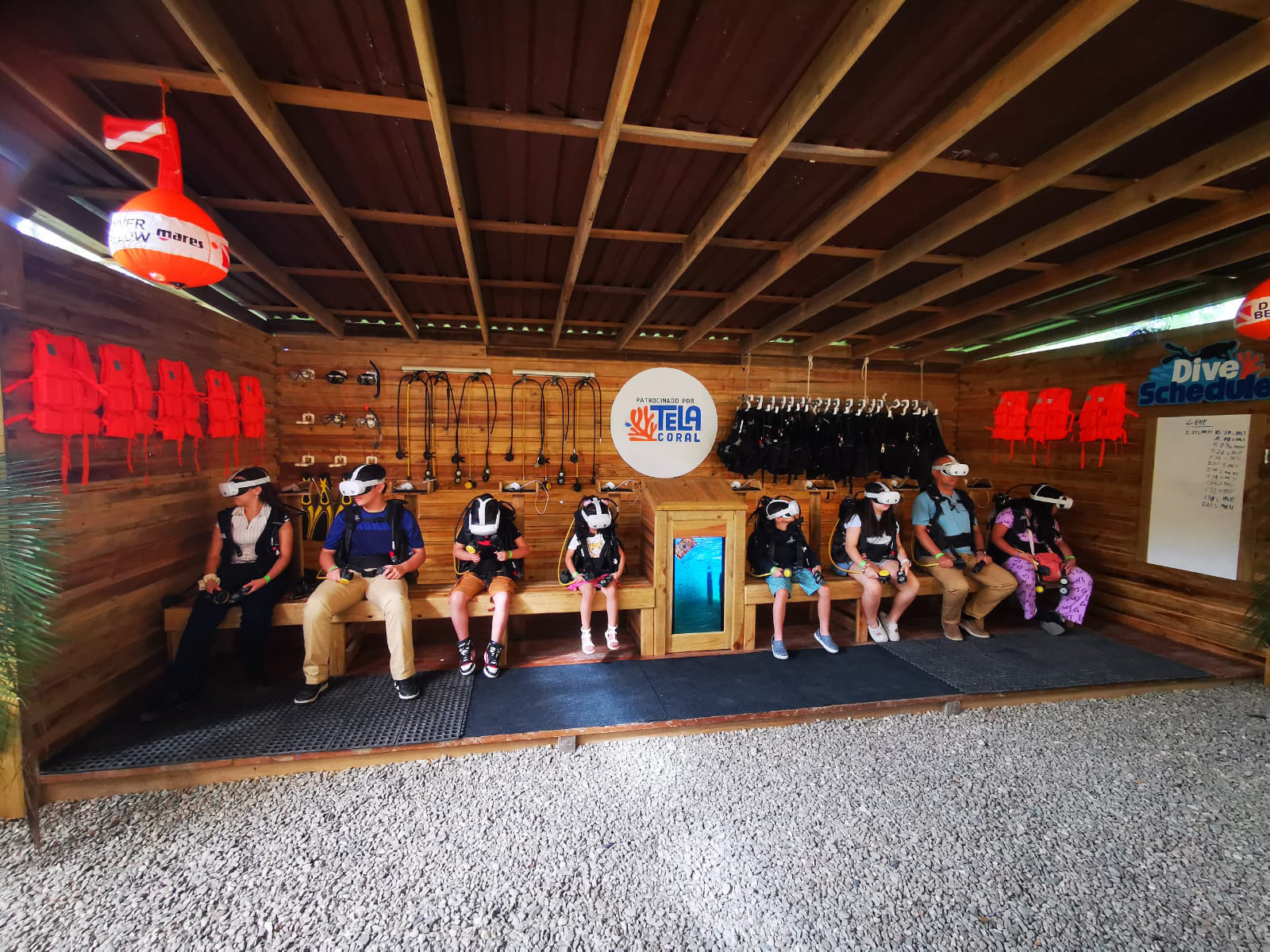 Virtual reality experience at Tela Marine